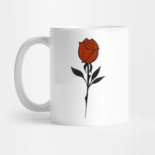 Red Rose Mug